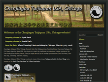 Tablet Screenshot of chicagotaiji.com